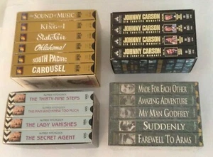 VHS Rodgers & Hammerstein, Johnny Carson, Alfred Hitchcock, Hollywood Classics - Picture 1 of 12
