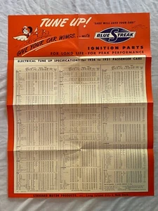 Poster Ricambi Accensione Striscia Blu Standard Motor Products Anni 50 1934-1951 Modelli - Foto 1 di 16
