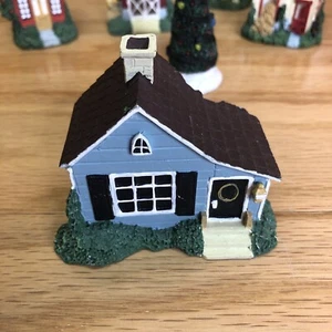 Farmhouse Figurine Set Barn Silo School House Windmill Christmas Tree - Picture 1 of 19