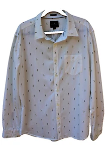 Men’s American Eagle Seriously Soft Button Down LS Shirt - Hula Girls Sz XL - Picture 1 of 4