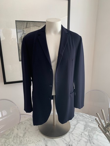 Giacca cappotto sportivo blazer nero uomo Bottega Veneta 100% lana 3 bottoni EU54 US44