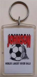 Schlüsselanhänger 1990er Big Johnson Fußballbälle, Always A Sure Shot..., Fußball, USA - Bild 1 von 1