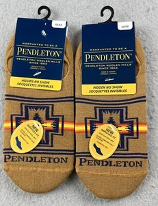 2 PAIRS Pendleton Hidden No Show Socks Merino Wool Blend Sz M (M5-9/W6-10) NWT - Picture 1 of 4