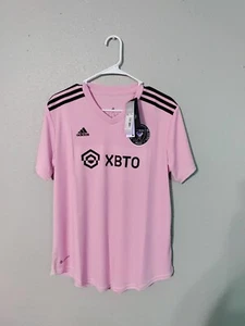 Adidas Inter Miami MLS 2023 Soccer Football Jersey Pink JE9708 NWT Women’s XL - Picture 1 of 11