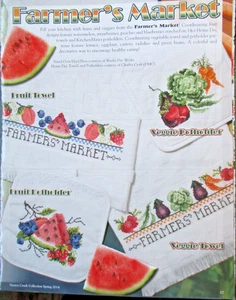 Mercato Contadino - Rivista Modello Punto Croce - Porta Asciugamani Frutta Verdura - Foto 1 di 1