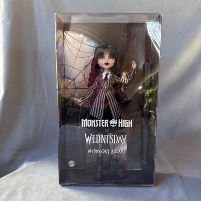 Muñeca Mattel Monster High x Wednesday Addams - Nuevo juguete coleccionable sellado de fábrica Foto 1 de 4