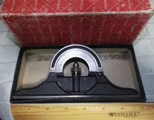 Vtg Starrett For Combination Sets Protractor Head PR-1224  12" 18" 24" W/Box 491 - Picture 1 of 24