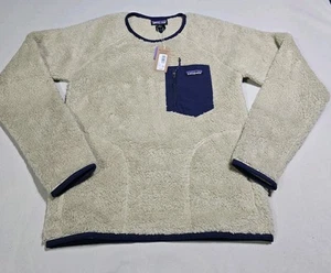 Patagonia Men’s Los Gatos Fleece Crew Neck Pullover Sweater Tan Small NWT  - Picture 1 of 3
