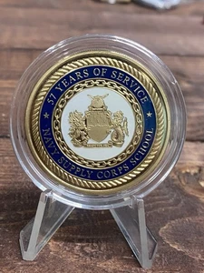 US Navy Supply Corps School (2010) 57 Years Of Service Challenge Coin - USN Coin - Picture 1 of 4