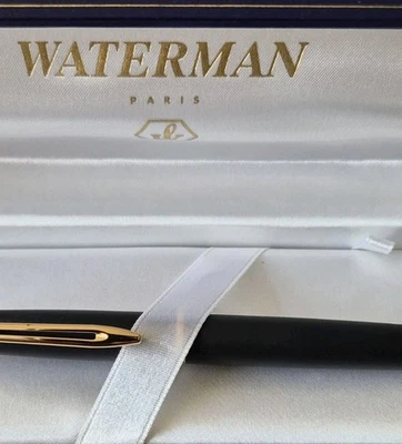 Waterman®™ Hemisphere Black & Gold Fountain Pen, Boxed With Ink Converter - Image 1 of 4