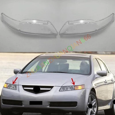 For Acura TL 2004-2008 Both Side Headlight Clear Lens Shell + Sealant — 第 1/4 张图片