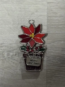 Merry Christmas Flower Stained Glass 2” - Picture 1 of 2