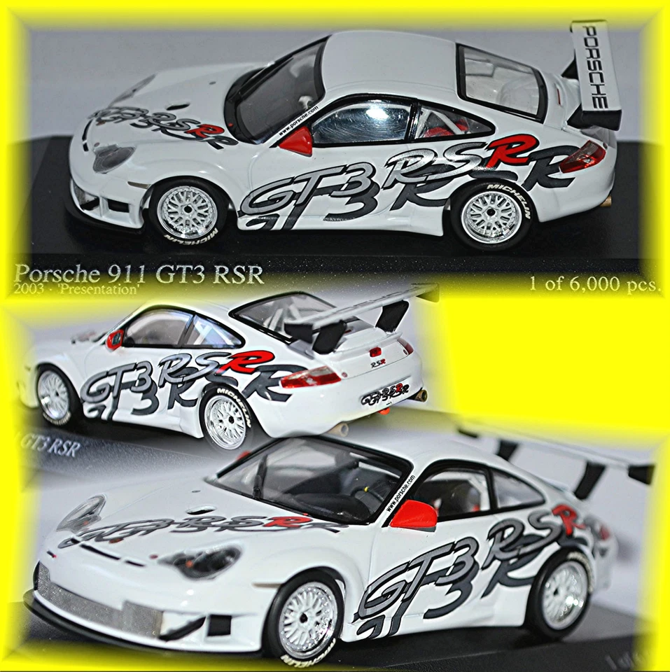 Porsche 911 GT3 Rsr Presentazione 2003 Bianco 1.43 Minichamps - Immagine 1 di 1