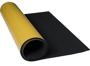 Hoja de espuma de goma negra esponja de neopreno EPDM 1 m autoadhesiva pegajosa 2 mm - 10 mm - Imagen 1 de 3