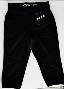 Under Armour Women's Size S Capri  Straight Pants  Black Polyester Drawstrin - Picture 1 of 12