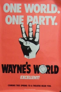 Wayne's World 27x40 Original Single Sided Movie Poster Mike Myers Dana Carvey - Picture 1 of 1
