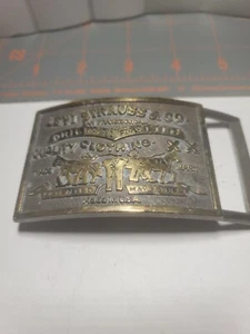 Hebilla de cinturón de latón con etiqueta vaquera Levi Strauss - Imagen 1 de 2