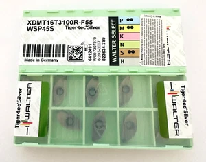WALTER Milling Positive form inserts XDMT16T3100R-F55 WSP45S NEW 10 pcs. - Picture 1 of 3