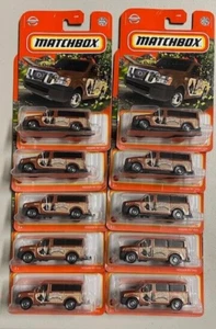 Lote de 10 furgonetas Nissan NV Matchbox marrón NV furgoneta de pasajeros ZEALAND FSC 2022 - Imagen 1 de 5