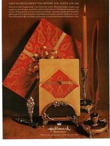 1968 Hallmark Colorburst Stationery pretty Vintage Print Ad - Picture 1 of 1