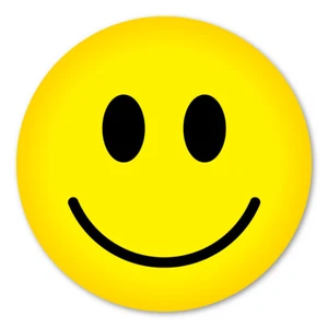 Imán circular facial sonriente - Imagen 1 de 1