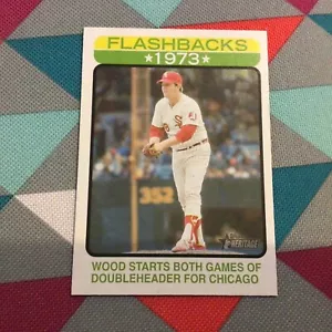 2022 Topps Heritage baseball Flashbacks Wilber Wood #BF-13 White Sox - Picture 1 of 2