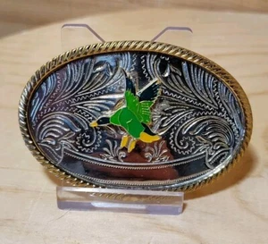 Vintage Flying Duck German Silver Belt Buckle - Picture 1 of 7