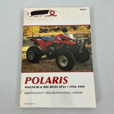 Clymer Polaris Magnum & Big Boss ATV 1996-1999 Service Manual Ex-Library 2008 PB - Image 1 of 4