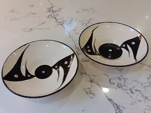 Signed Art Pottery Bowls - Canadian Veran Pardeahtan - Picture 1 of 10