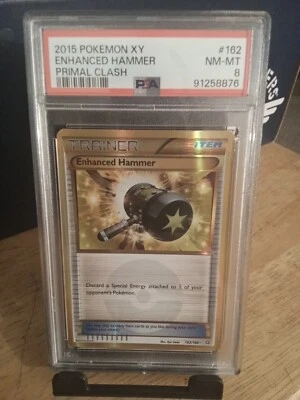 Pokémon XY Enhanced Hammer Gold #162 Primal Clash PSA 8 - Image 1 of 4