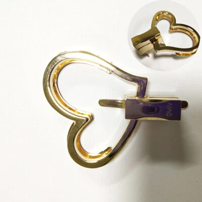 Handbags DIY Bags Lock Purse Accessories Hardware 2PC Heart-Shaped - Image 1 of 4
