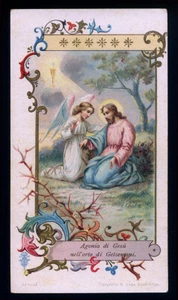 santino cromo-holy card S.LEGA -GESU' NEL GETSEMANI - Imagen 1 de 1