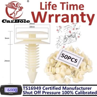 Para Chevrolet GMC S10 S15 50 PIEZAS Plástico Puerta Panel Retenedor Borde CLIPS 8mm Agujero Foto 1 de 4