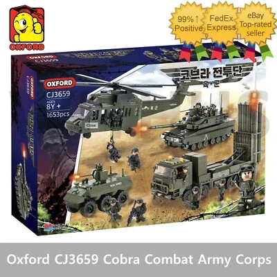 Oxford CJ3659 Cobra Combat The Army Corps Block Military Series - 1653pcs - Image 1 of 4
