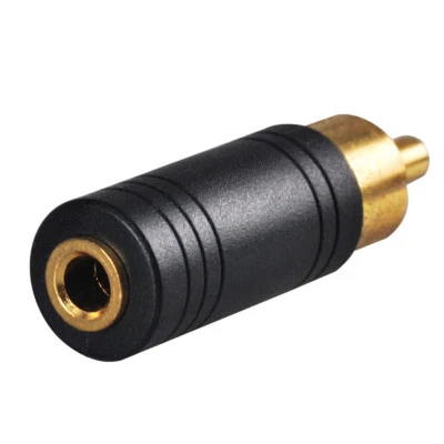 High Quality RCA Male to 3.5mm Female Jack Audio Video Converter RF Adapter - Image 1 of 3