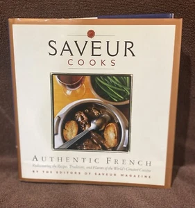 Pre Owned Vintage First Edition Saveur Cooks Authentic French Hardcover Book1999 - Imagen 1 de 5