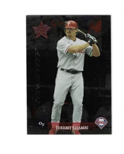 2002 Leaf Rookies & Stars LONGEVITY #214 Jeremy Giambi s/n 092/100 - Picture 1 of 2