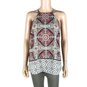 INC 'Aquatic Paisley' Printed Halter Top NWT 8 Petite - Picture 1 of 13