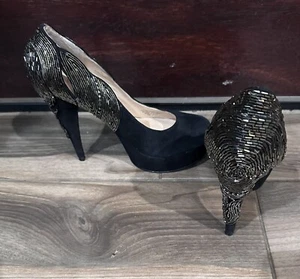 ENZO ANGIOLINI SCHWARZ VERZIERTER PLATEAUABSATZ 7,5 - Bild 1 von 7