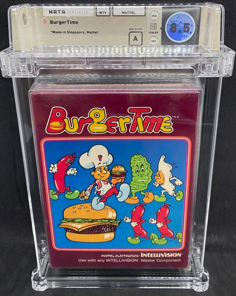 Burgertime 2Nd Print Mattel Electronics Intellivision Intv - 1983 Wata 8.5 A - Image 1 of 4