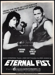 ETERNAL FIST__Orig. 1991 Trade print AD promo / poster__CYNTHIA KHAN__DALE COOK - Picture 1 of 1