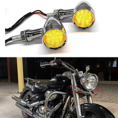 Luz intermitente LED de señal de giro para motocicleta 2 piezas para Harley Sportster XL 1200 883 Foto 1 de 4