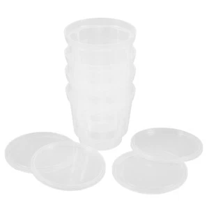 4pcs Reusable Dessert Cups Yogurt Pudding Cups Ice Cream Cups with Lids - Picture 1 of 12