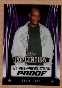 2025 Leaf Pop Century Clear Purple Pre-Production Proof Tony Todd #1/1 - Picture 1 of 2