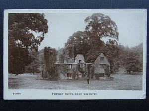 Northampton DAVENTRY Fawsley The Dower House Ruins c1912 RP Postcard by Kingsway - Picture 1 of 2