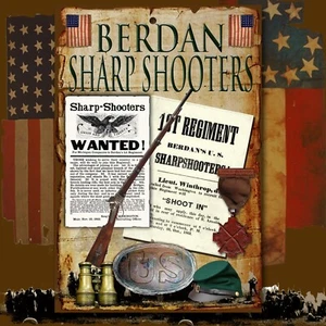 Berdan Sharp Shooters Union Army American Civil War 8 x 12 Aluminium Schild - Bild 1 von 1