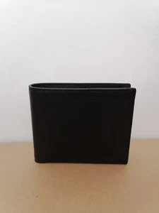 NWT COACH MEN 'S BLACK 3 IN 1 COMPACT ID SPORT CALF LEATHER WALLET 74991 - Picture 1 of 6