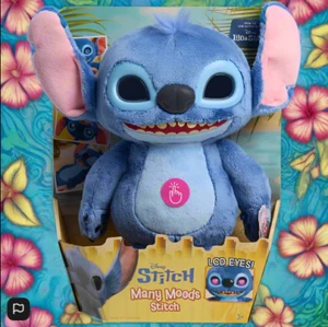 Disney Stitch Many Moods Stitch 35cm Interactive Plush Soft Toy with 50 Sounds - Picture 1 of 20