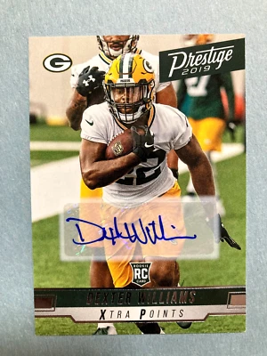 2019 PRESTIGE XTRA POINTS ROOKIE AUTOGRAPH DEXTER WILLIAMS ~ PACKERS - Image 1 of 2
