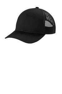 3 Pack Of Port Authority YC112 Youth Adjustable Snapback ComfortTrucker Cap - Picture 1 of 11